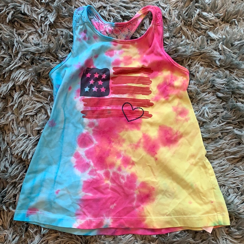 Tie dye summer tank top